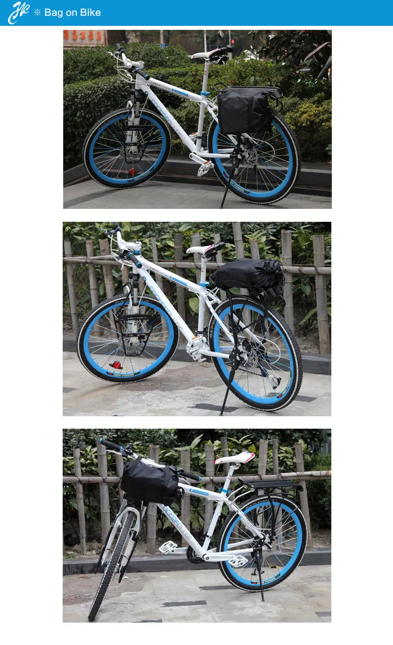 Top ROSWHEEL 18274 Bicycle Storage Bag for 26 Inch MTB Mountain Bike Carrying Outdoor Luggage Casing Handlebar Carrier Mount 5