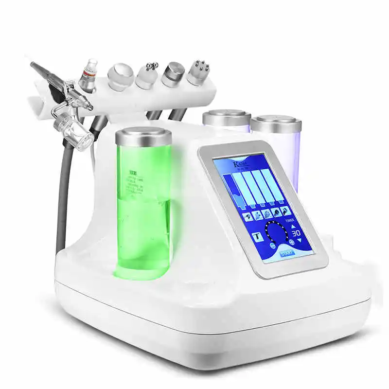 

New Dropshipping New 7 in 1 Hydra Cleaning Water Jet Beauty machine facial care oxygen equipment small bubble machine