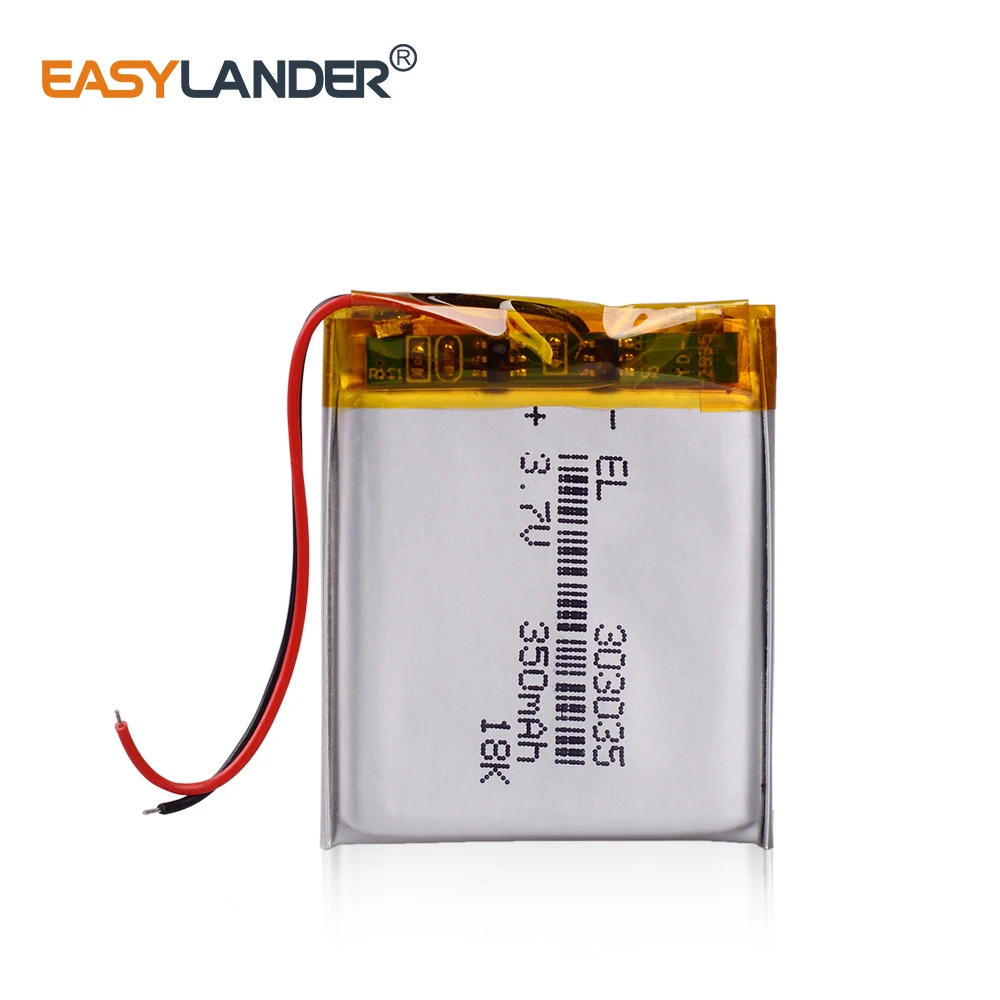 3 7 V 350mAh 303035 Li Po батарея Lipo ячейки литий полимерный ионный аккумулятор для MP3 MP4