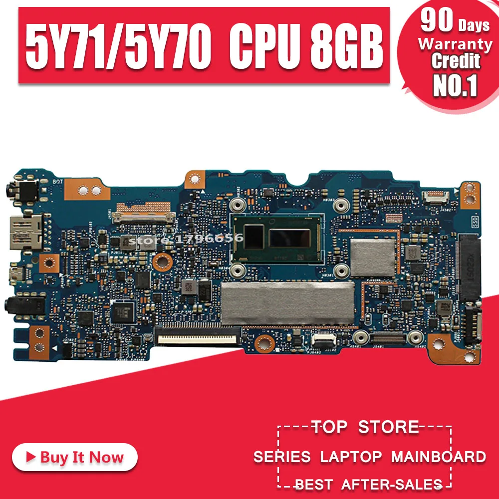 مع 5Y71/5Y70 8 GB RAM UX305FA محمول اللوحة الأم ل ASUS UX305FA UX305F UX305 U305 U305F اللوحة Mianboard 100% اختبار