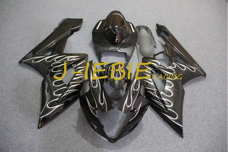 

Black white fire Injection Fairing Body Work Frame Kit for SUZUKI GSXR 1000 GSXR1000 K5 2005 2006
