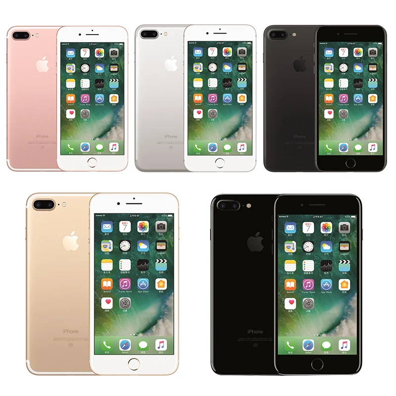 Разблокированный смартфон Apple iPhone 7 Plus 4G LTE 5,5 дюймов, 32 ГБ/128 ГБ/256 Гб ПЗУ, четырехъядерный процессор Apple A10, камера 12 МП, телефоны