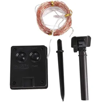 

100 Led Solar Line Light String Energy Acrylic Copper Color Decorative Lights IP65 Waterproof white/warm white/multi-color