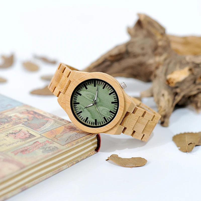 Gift Bird Analog Bamboo Strap 3