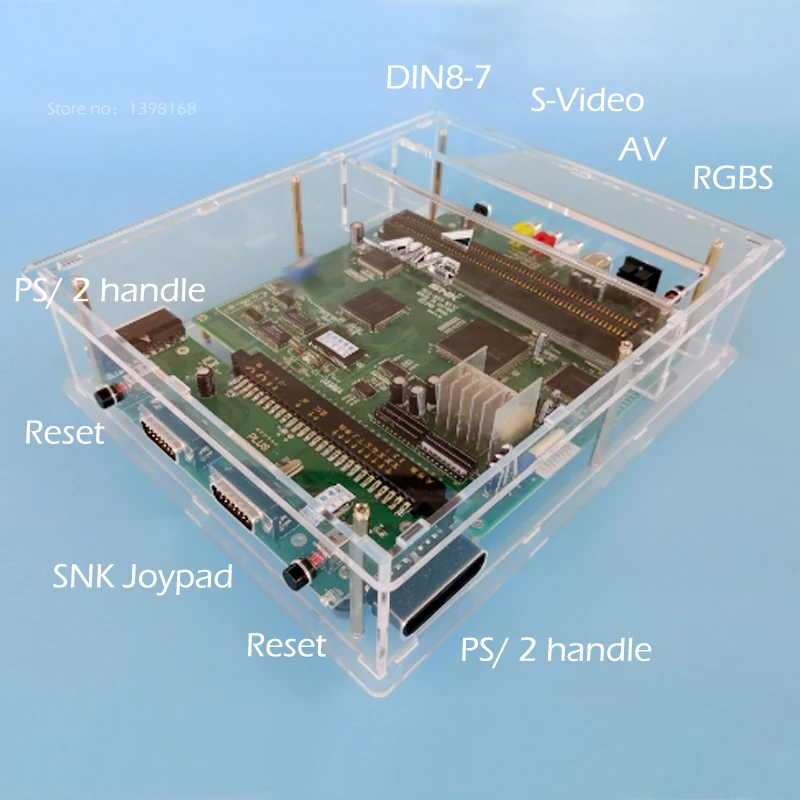 Новый JAMMA CBOX MVS SNK NEOGEO 1C to DB 15P для PS1/2 контроллера Joypad AV RGBs выход 161 в 1/картридж|Игры с