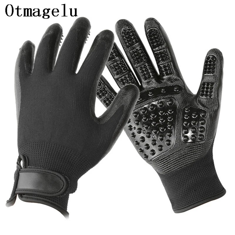 1 Pair Silicone Pet Grooming Glove Dog Cat Hair Cleaning Brush Shower Comb Dog Bath Deshedding Pet Massage Glove Dog Accessories2