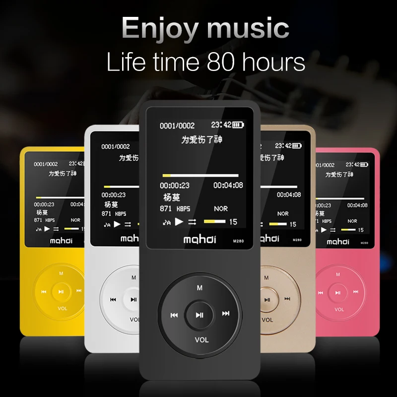 Mahdi 8 Гб спортивный MP3 плеер Портативный HIFI без потерь аудио динамик FM видео радио