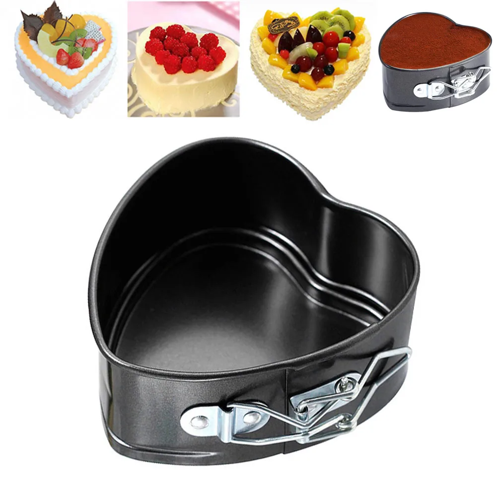 Love Heart Shape Non Stick Baking Tray Pan Bake Oven Cake Tins Kitchen Cookware Cooking Tools