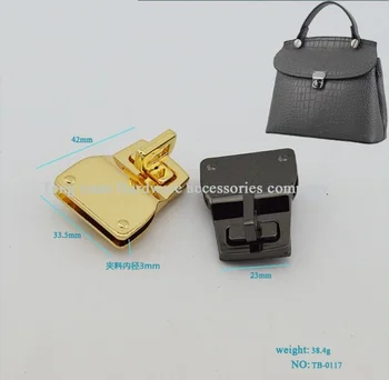 

(5 PCS/lot) DIY high-grade metal plating clamp screw lock Elegant handbag hardware accessories