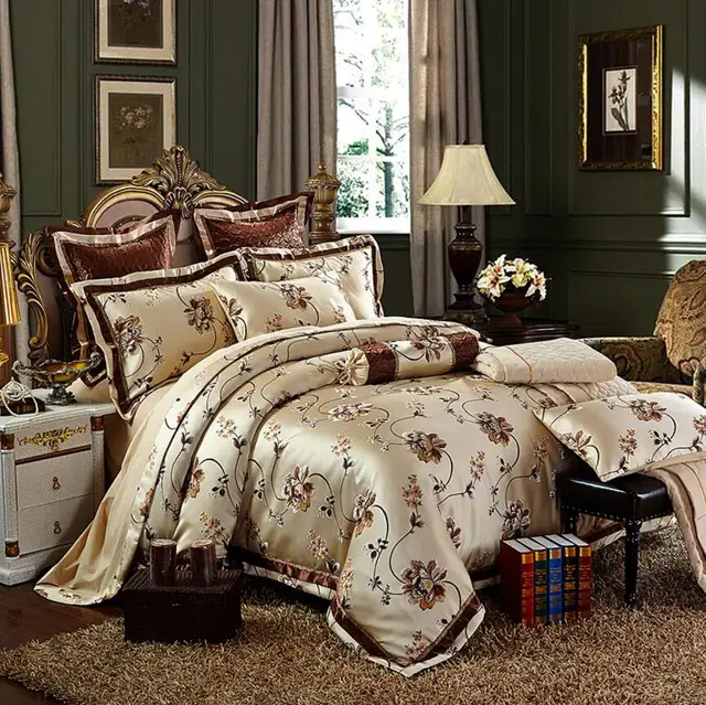 Buy Europe Palace Satin Bedding Set Luxury 4/6pcs High