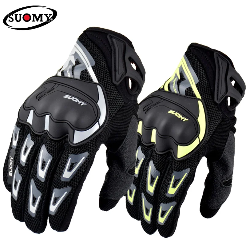 

SUOMY Motorcycle Gloves Men Moto Gloves Motorbike Motocross Riding Gloves Motorcycle Breathable Summer Full Finger Guantes