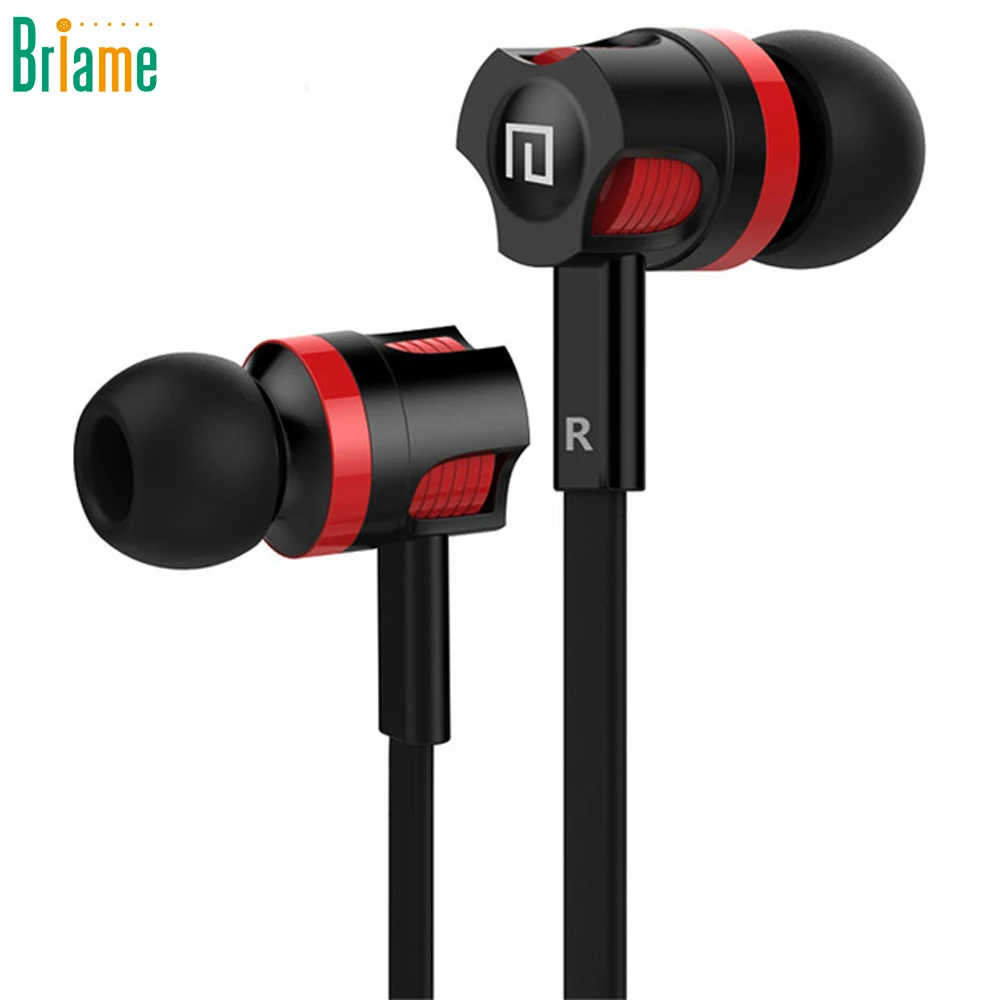 

Briame Original Brand Earbuds JM26 Headphone Noise Isolating in ear Earphone Headset with Mic for Mobile phone Universal for MP4