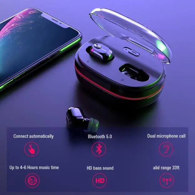 DACOM K6H /K6H PRO Наушники вкладыши TWS True Wireless Bluetooth наушники мини невидимый в ухе