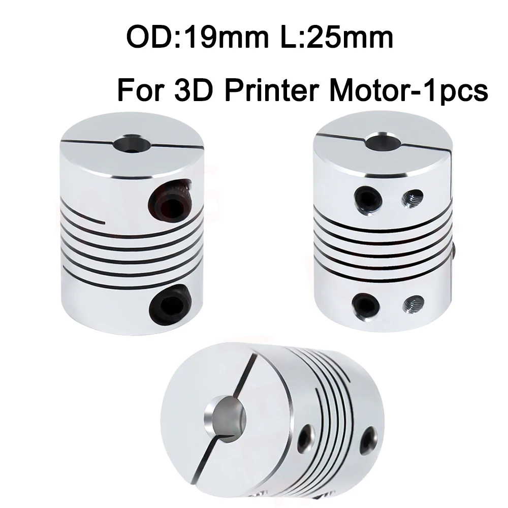 

5x8mm 3D Printer Shaft Coupler 5mm To 8mm CNC Motor Flexible Coupling OD 19x25mm High Quality