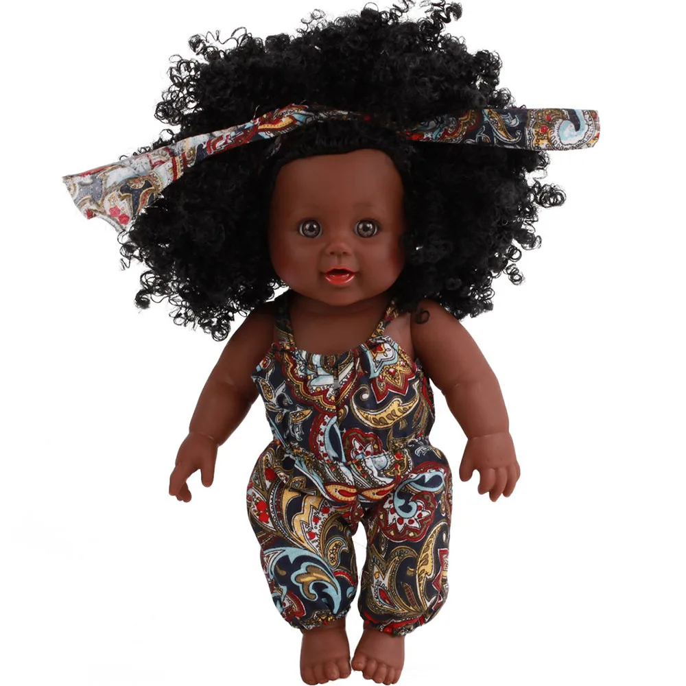 Черные куклы для девочек, африканские, американские куклы, реалистичные, 12 дюймов, детские куклы для игр, Обучающие куклы, подарок для детей, черные куклы T6 - Цвет: C