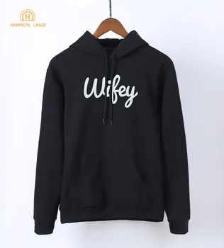 

Kawaii Wifey Print 2020 Hot Spring Autumn Women's Sweatshirts Kpop Hoodies Warm Tracksuit Women Long Sleeve Pullovers Sweatshirt