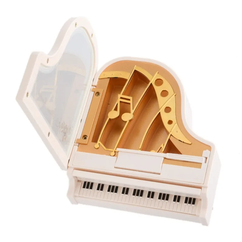Caja de música de muñeca giratoria de baile para mujer con mecanismo de reloj de Piano, regalos para el Día de San Valentín, decoración del hogar, suministros para fiestas de boda