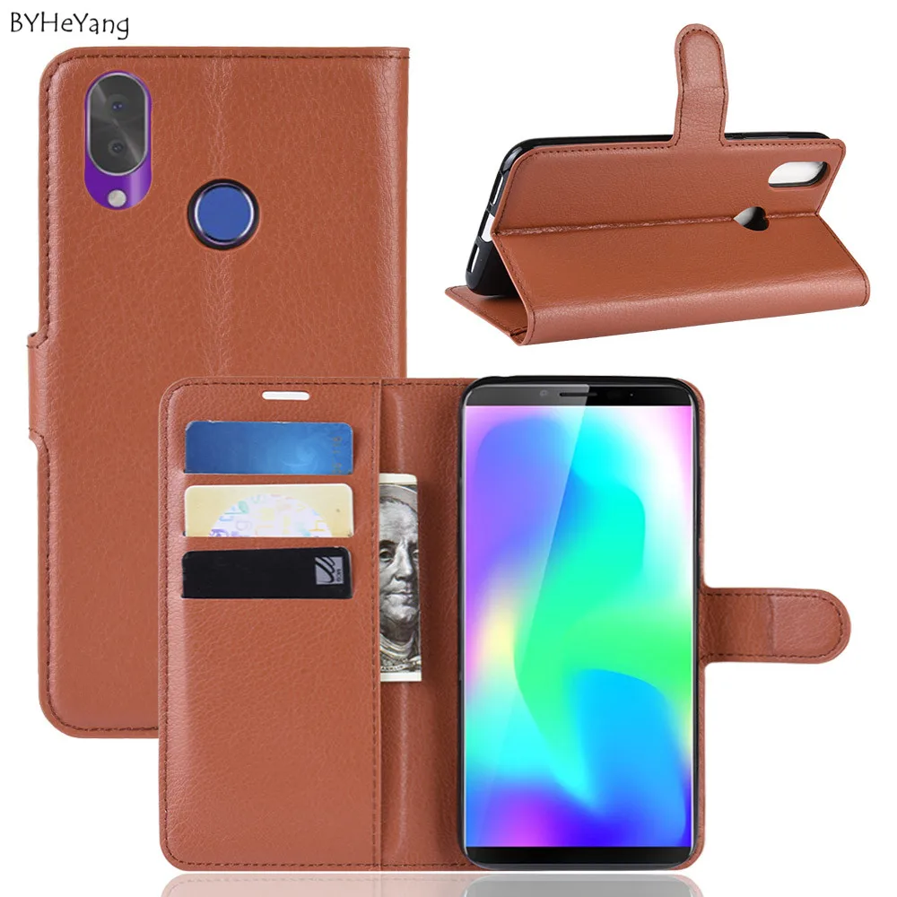 X19 جراب هاتف ل Cubot X19 فليب محفظة جلدية حالة حامل بطاقة الهاتف كوكه الكتاب الأسود غطاء ل Cubot X19 أكياس على x 19 قذيفة