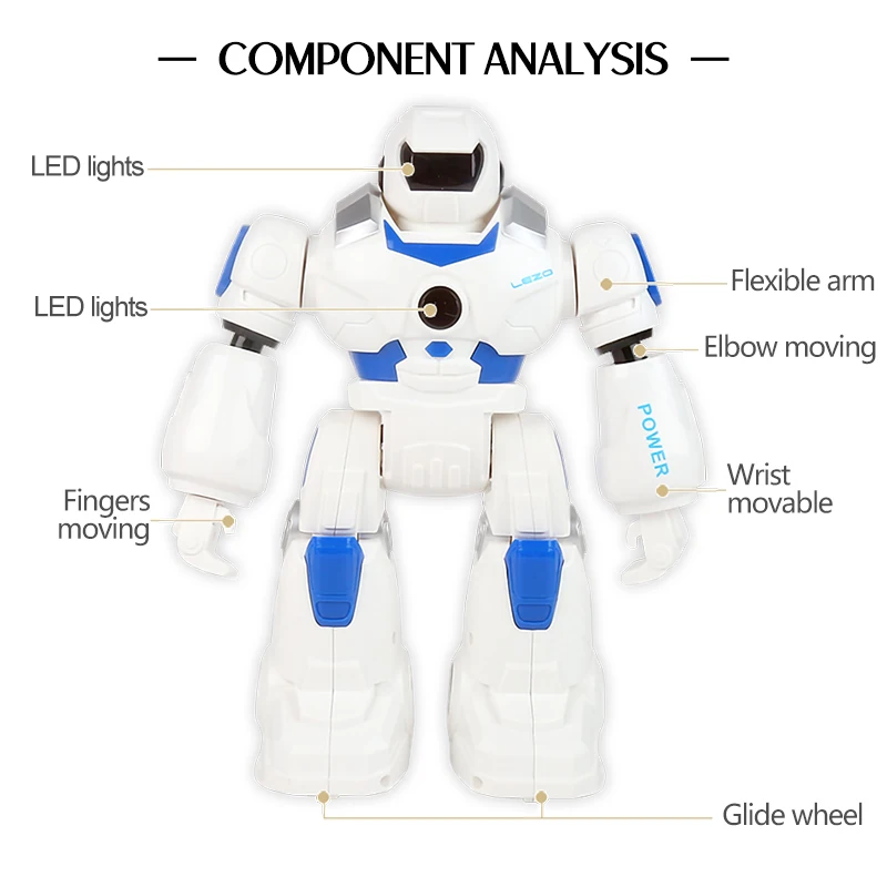 Fun Feature Robot Dancing Singing Action Figure Control Remote Control Robot with Light Toy Boy Child Birthday Toys Gift