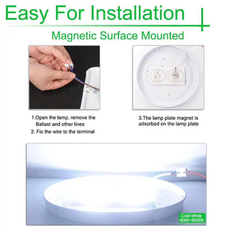 Ultra Bright Thin Led Light Source Module 12W 18W 24W 220v 240v For Ceiling Lamp Downlight Replace Accessory Magnetic Board Bulb
