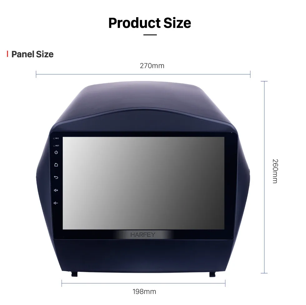 Harfey HD сенсорный экран Android 8,1 " Радио для 2009 2010 2011- hyundai IX35 с gps Sat Nav Bluetooth wifi USB 1080P видео