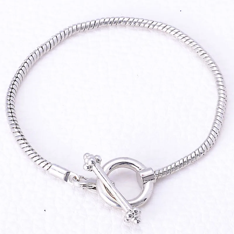 Hot Sell European charm bracelets for women with toggle clasp Fashion