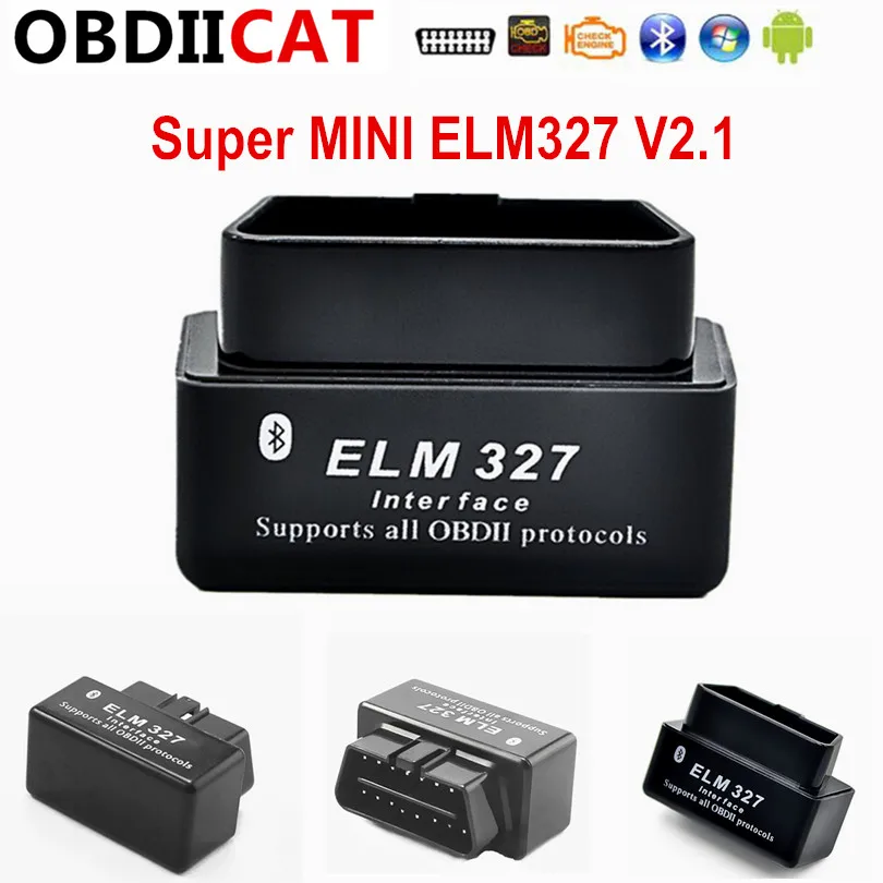 Buy black color New Design Super Mini ELM327 Bluetooth V2.1 OBD2 auto code reader mini327 Car diagnostic interface for only 3.5 USD Buy black color New Design Super Mini ELM327 Bluetooth V2.1 OBD2 auto code reader mini327 Car diagnostic interface for only 3.5 USD