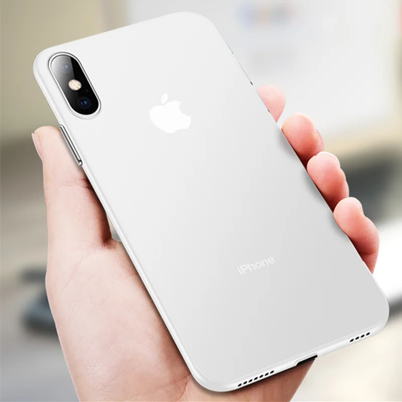 

Luxury Ultra Thin 0.26mm PC Phone Case On The For IPhone X XR XS Max Full Cover on For IPhone 6 6s 7 8 Plus Hard Shockproof Case