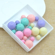 Sales 11colors fashion simulated pearl candy piercing wedding stud font b earrings b font 2sizes brincos