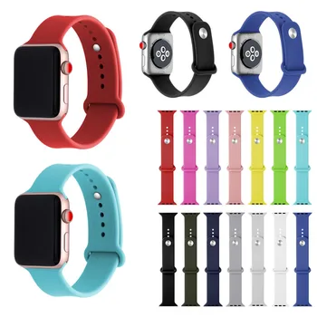 

14 Colors Silicone Strap For Apple Watch Band Rubber Watchband Strap 44mm 42mm 40mm 38mm for iWatch Series 4 3 2 1