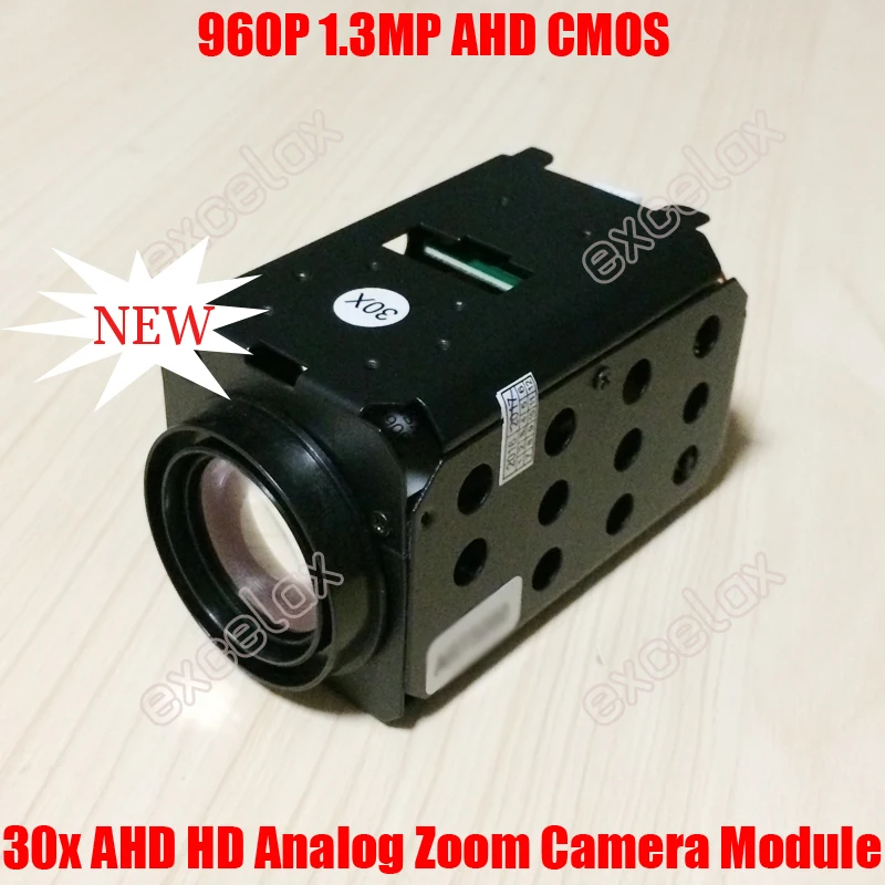 

960P 1.3MP AHD 30x Optical CMOS Zoom Camera Module ICR IR CUT Auto Focus CCTV Video Security PTZ High Speed Dome Block Camera