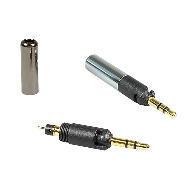 50pcs 3Poles Stereo Gold Plated Male Plug 2 5mm Mini Audio 2 5mm Jack Connector for Repairing Headphone Earphone