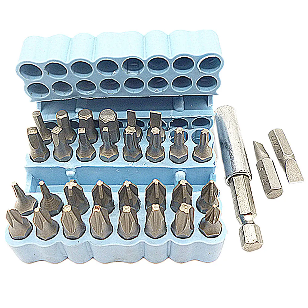 SECURITYSCREWDRIVER BIT SET Tool Drill Holder Torx Star Hex