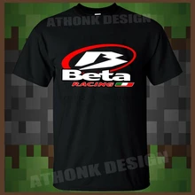 Бета гонки гасгаза мотоциклы Мужская футболка