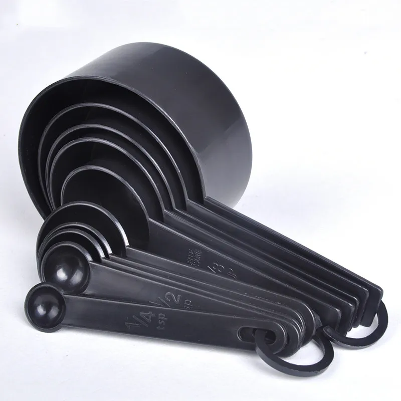 10pcs-Black-Color-Measuring-Cups-And-Measuring-Spoon-Scoop-Silicone-Handle-Kitchen-Measuring-Tool-FreeShipping (2)