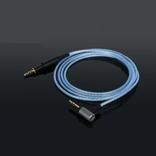 Замена кабеля для AKG K450 K451 K452 Q460 K480 наушники гарнитура 3,5 мм до 2,5 мм с серебряным покрытием аудио кабели