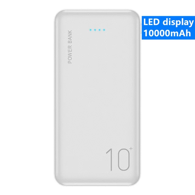 RAXFLY 10000mAh 20000mAh power Bank Dual USB power bank для iPhone Xiaomi Mi 9 SE портативный светодиодный внешний аккумулятор повербанк - Цвет: Красный