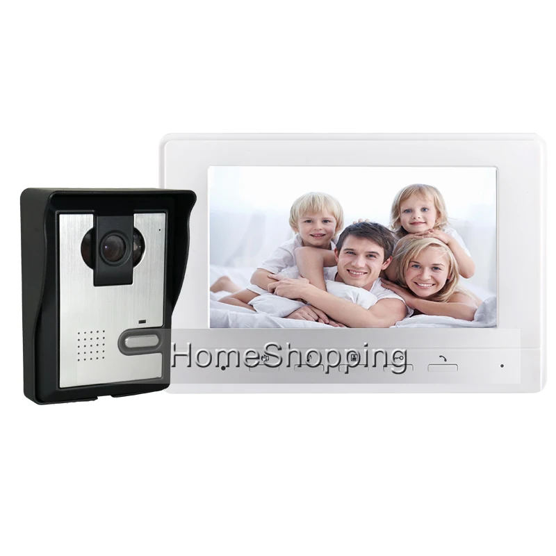 FREE SHIPPING BRAND 7 Color Screen Video font b Door b font phone Doorbell Intercom System