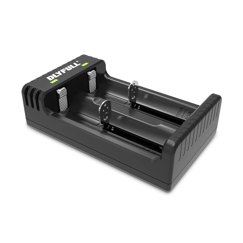 Зарядное устройство Dlyfull с 2 отсеками USB для аккумуляторов 18650 26650 22650 21700 rcr123a 18350 10440