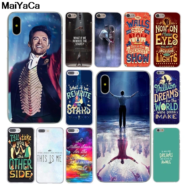 

MaiYaCa The Greatest Showman for iPhone 4S SE 5C 5S 5 6 6S 7 8 Plus X XR XS MAX Phone Cases transparent Soft TPU Cover Cases