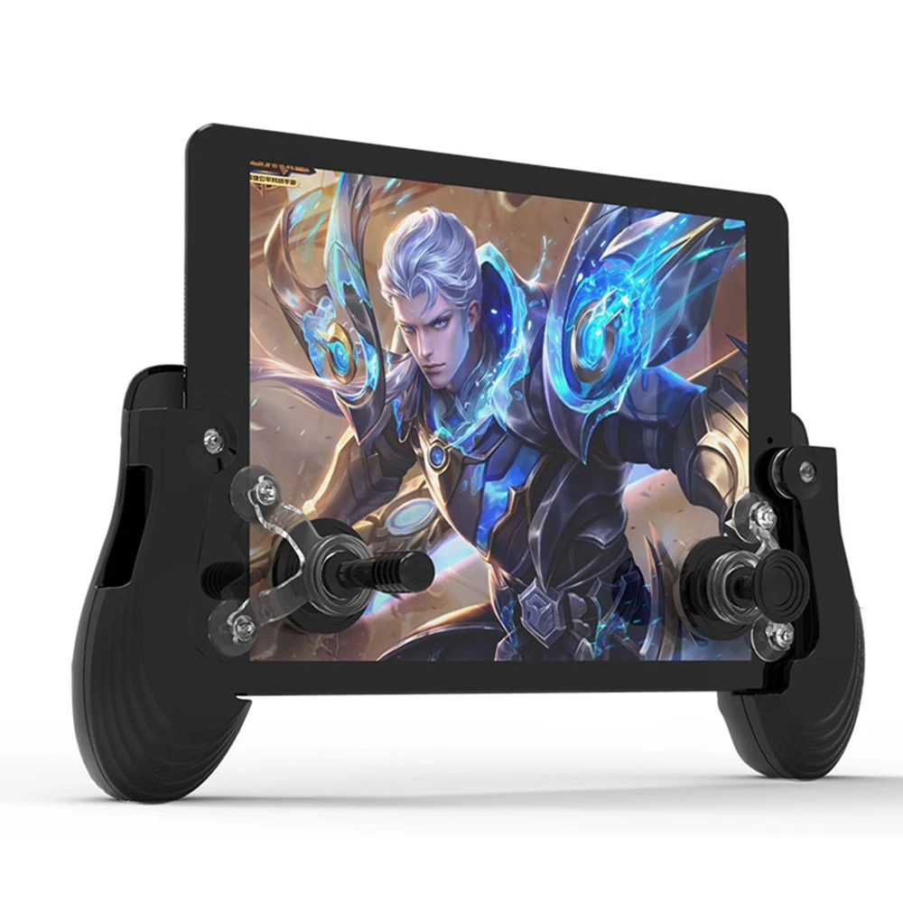 Goede Draagbare Mini Controller Grip Touchscreen Mobiele Gamepad + 3D Joystick + Zuignap voor iPhone voor Pad Android SmartPhones