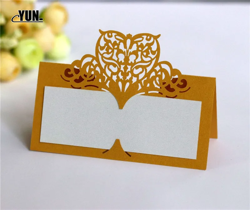 50pcs Laser Cut Event Party Decor Heart Seat Card Wedding Table Centerpieces Number Name Card Place Cards Favors 7Dzx006-50 (9)
