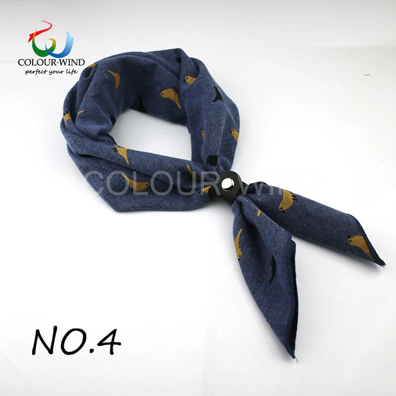 2018 Genuine Arrival 60*60CM Cotton Women Scarf Birds Leaves Printed With Button Shawl Men's Neck Ware Suit Square Scarves Gift men scarf style