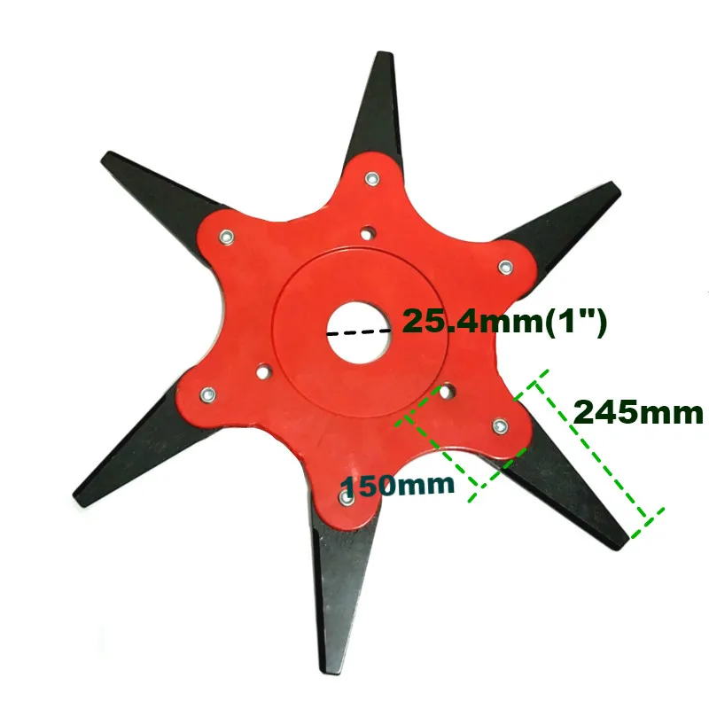 Модернизированная 6T лезвие марганцевая стальная косилка газонокосилка триммер головка диск для резания садовая Газонокосилка аксессуары садовые электроинструменты - Цвет: 6T Metal Blade