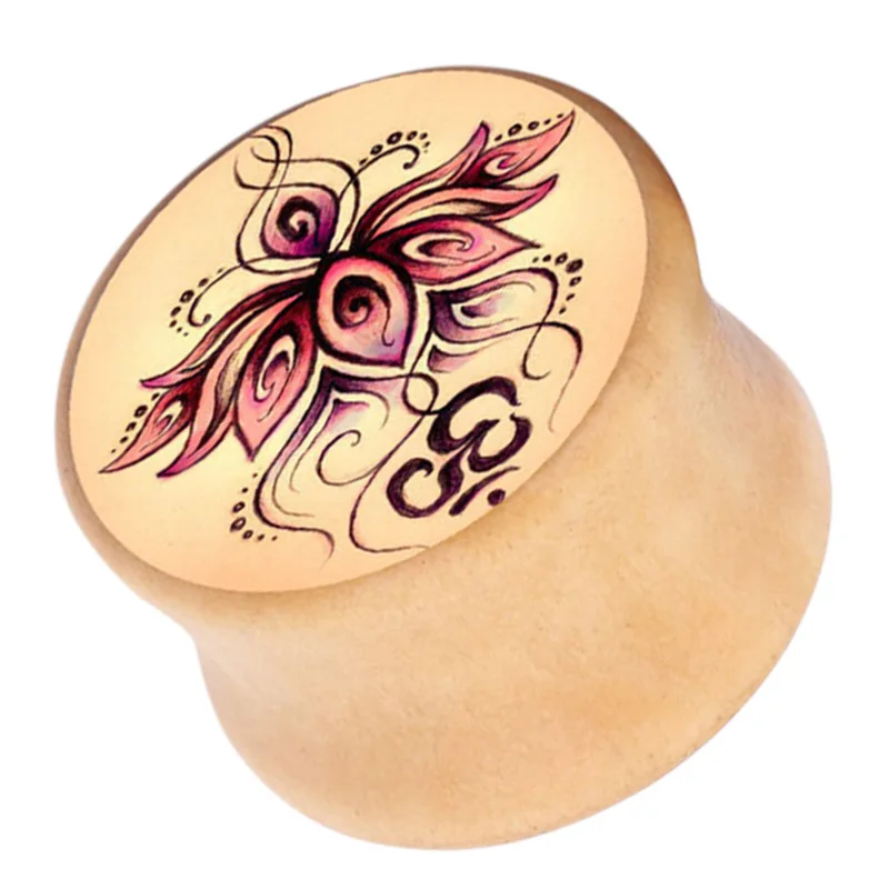 1-Pair-Lotus-Flower-Wood-Ear-Plug-Stretcher-Natural-Organic-Wooden-Expander-Flesh-Tunnel-CX17 (1)