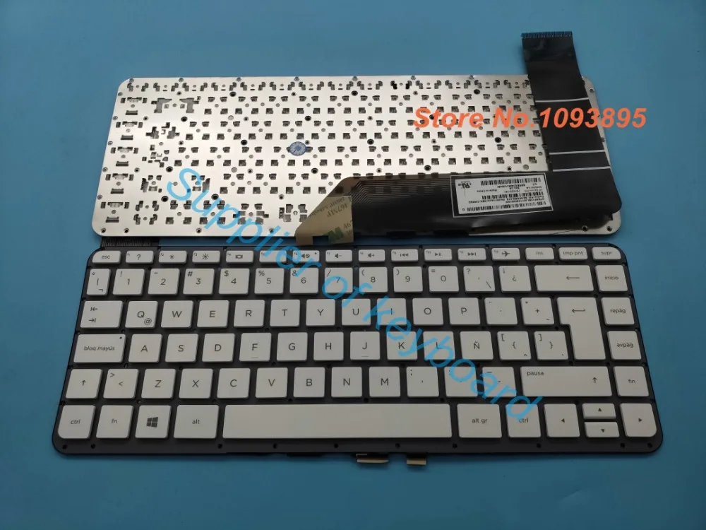 Испанский/латинская клавиатура для hp поток 13-c000ns 13-c005ns 13-c016ns клавиатура с латиницей для ноутбука белого цвета