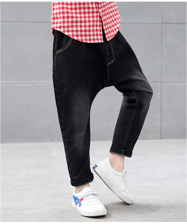 3-12 y boys jeans harem pants fashion kids jeans for boy denim pant cartoon dog print children trousers spring autumn clothes (10)