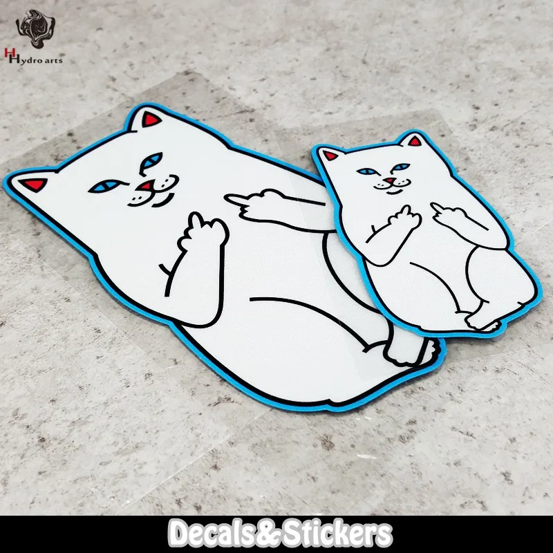 

NO.LN063 Cartoon Evil Cat Sticker 3M Reflective Stickers MOTO GP Car Sticker Decals Racing Stickers Motorcycle