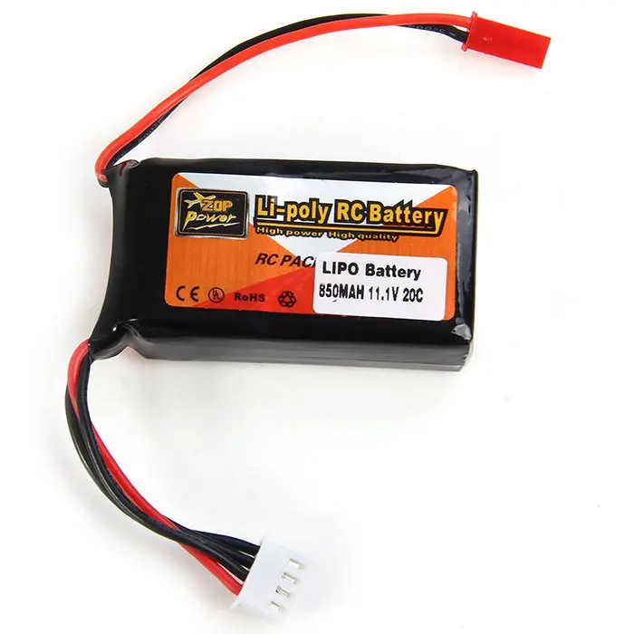 

ZOP Power 11.1V 850mAh 20C Lipo Battery