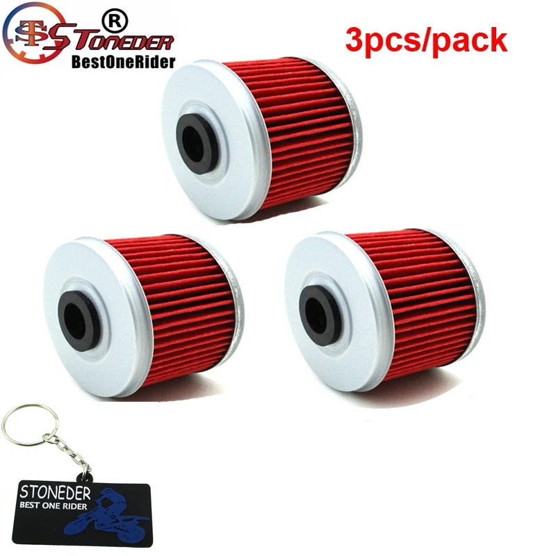 

STONEDER 3x Oil Filter For XL125V VARADERO 125 VT125C SHADOW 121 TRX400EX 397 TRX300EX 300 CBF250 ATC350X ATC250SX 250 TRX350D